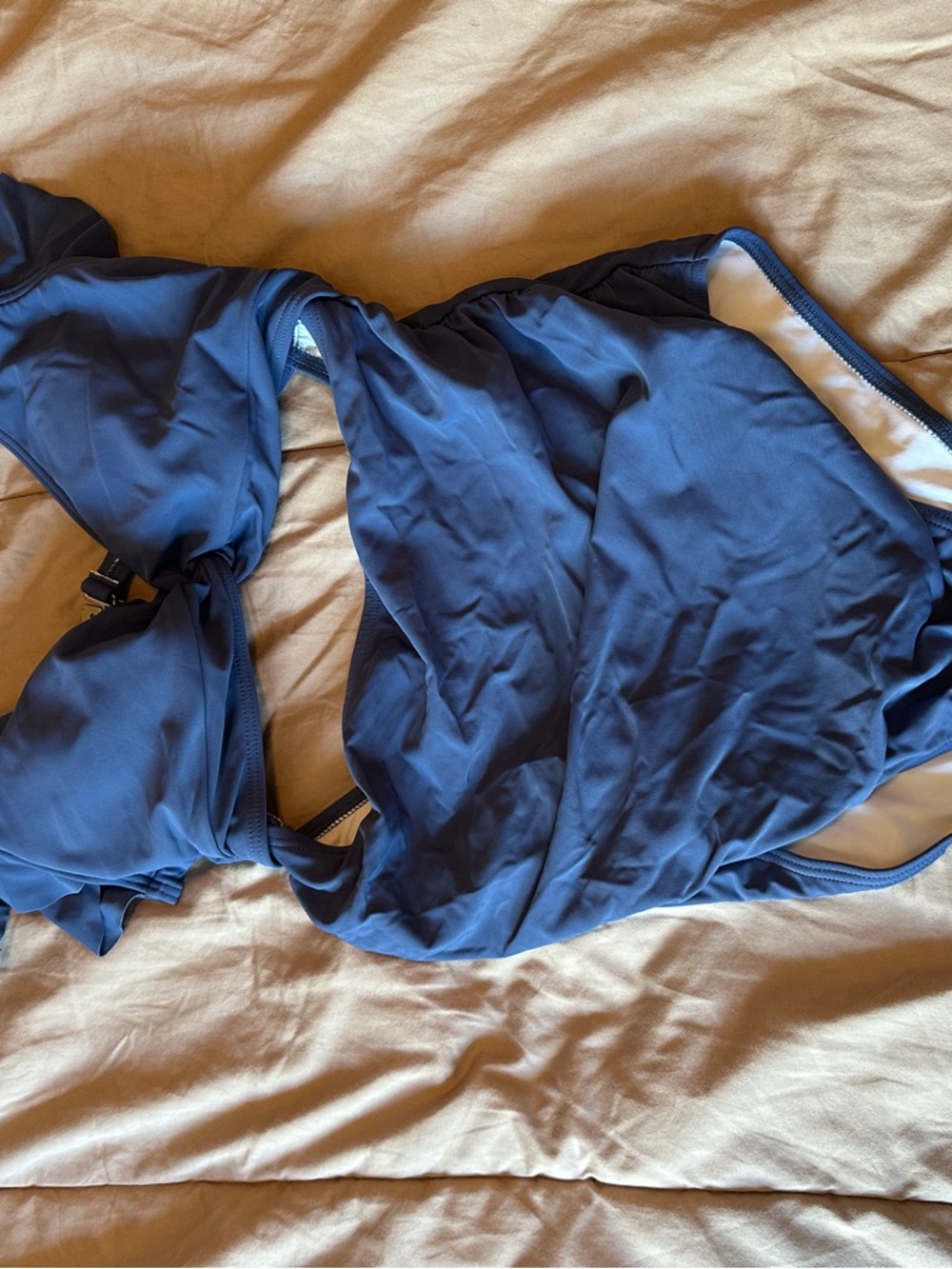 SHEIN Slate Blue One-Piece Swimsuit